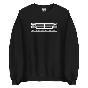 First Gen Truck Grille Crew Neck Sweatshirt-In-Black-From Aggressive Thread